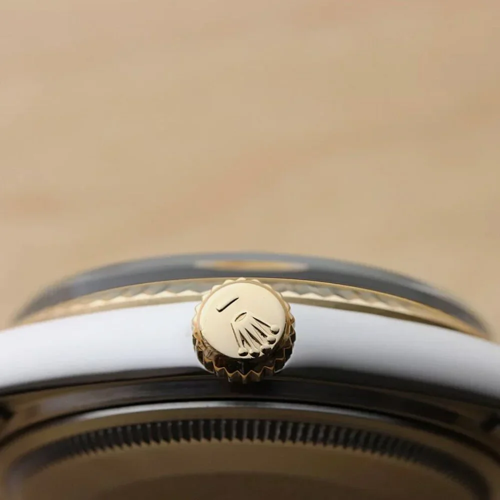 ROLEX MENS 18K GOLD & STAINLESS DATEJUST MINT